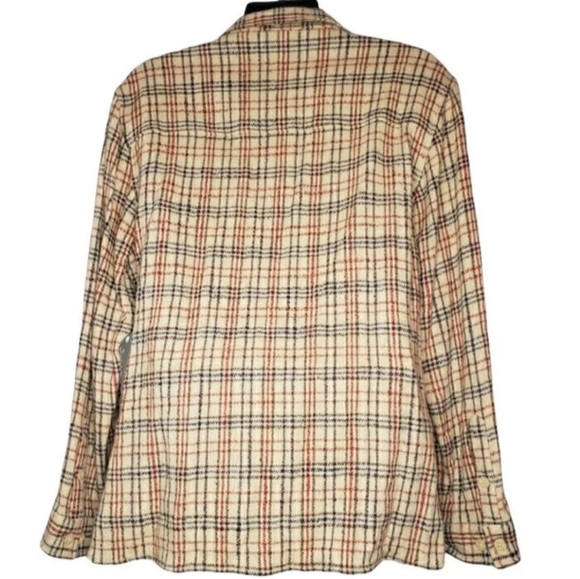 Robert Comstock Vertical Wool Blend Mens Collared Shirt XL EUC - Picture 5 of 5